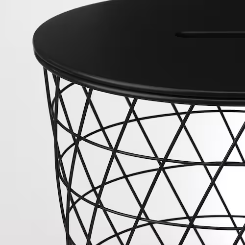 BÀN TRỮ ĐỒ ĐA NĂNG KVISTBRO IKEA - ĐEN 44 cm