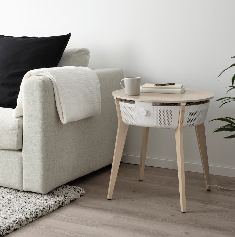 BÀN VỚI MÁY LỌC KHÔNG KHÍ STARKVIND IKEA - SỒI TRẮNG