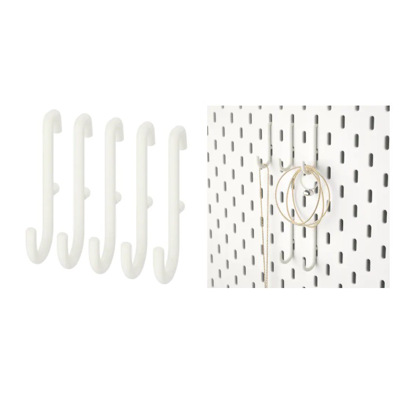 COMBO SET BẢNG GHIM KÈM 3 MÓN SKÅDIS IKEA - TRẮNG 36 x 56 cm