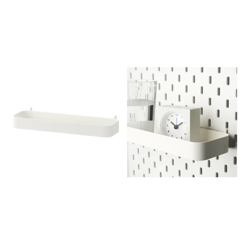 COMBO SET BẢNG GHIM KÈM 3 MÓN SKÅDIS IKEA - TRẮNG 36 x 56 cm