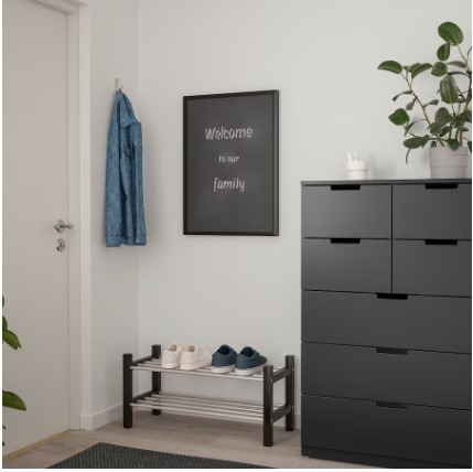 BẢNG VIẾT PHẤN SÄVSTA IKEA - ĐEN 50x70 cm