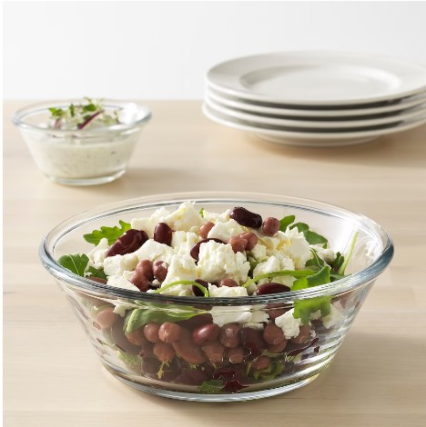 BÁT THỦY TINH TRONG SUỐT VARDAGEN IKEA 20 cm