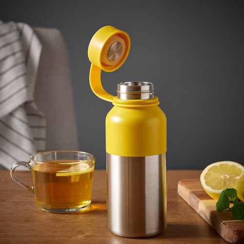 BÌNH NƯỚC CÁCH NHIỆT HETLEVRAD IKEA - VÀNG  0,5 L