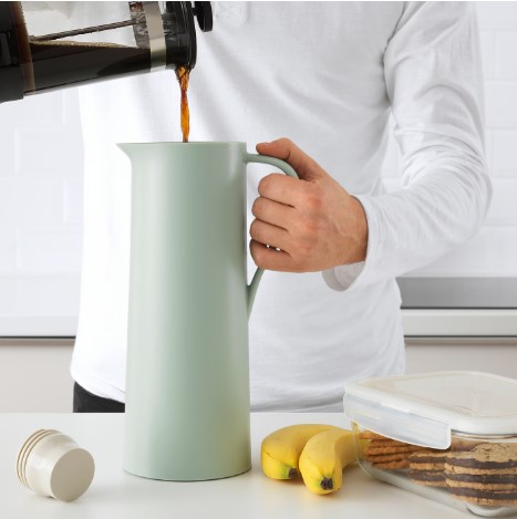 BÌNH NƯỚC CHÂN KHÔNG BEHÖVD IKEA - XANH NHẠT / BE 1L