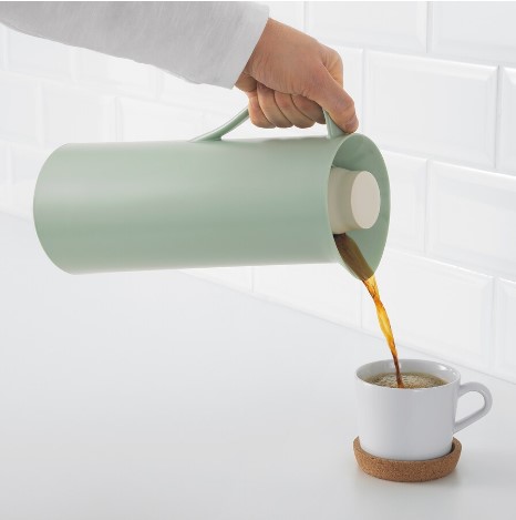 BÌNH NƯỚC CHÂN KHÔNG BEHÖVD IKEA - XANH NHẠT / BE 1L