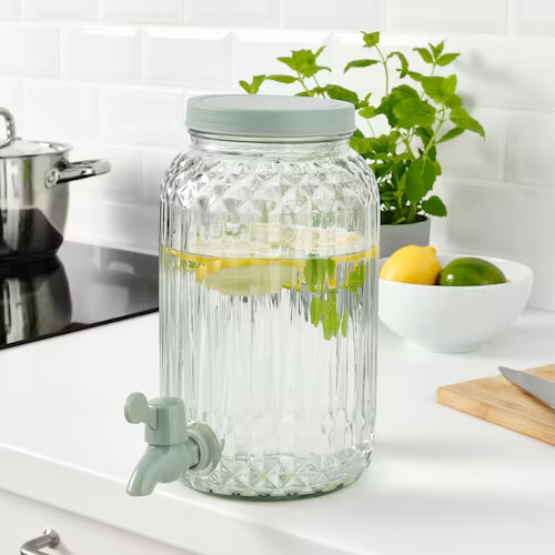 BÌNH THỦY TINH CÓ VÒI SOMMARFLÄDER IKEA 3L