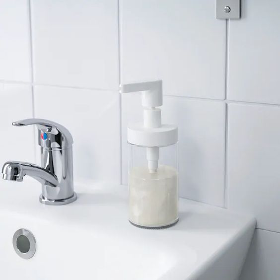LỌ ĐỰNG NƯỚC RỬA TAY TACKAN IKEA - TRẮNG