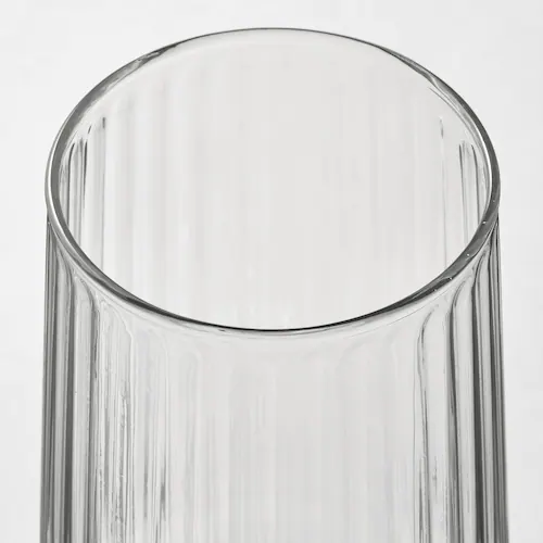 BÌNH HOA THỦY TINH GRADVIS IKEA - TRẮNG 15 cm