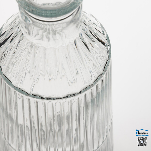 CHAI THỦY TINH CÓ NẮP SÄLLSKAPLIG IKE.A - 0.9L