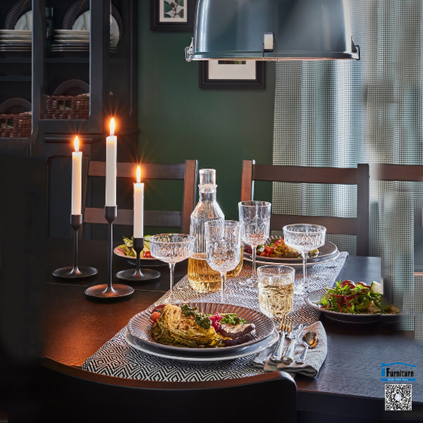 CHAI THỦY TINH CÓ NẮP SÄLLSKAPLIG IKE.A - 0.9L