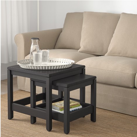 BỘ 2 BÀN HAVSTA IKEA - NÂU SẪM