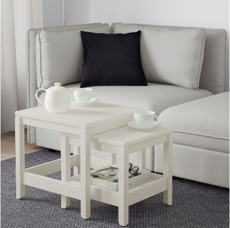 BỘ 2 BÀN HAVSTA IKEA - TRẮNG