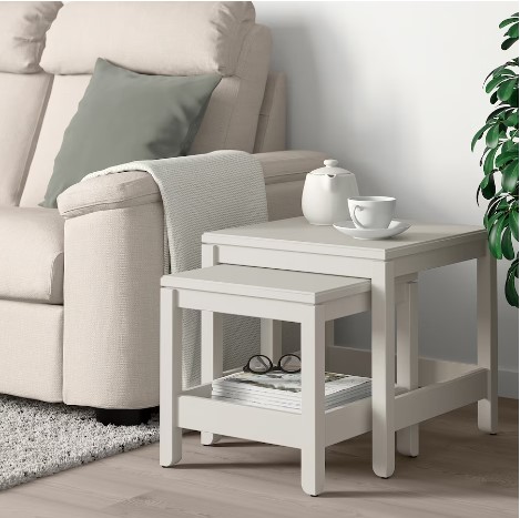 BỘ 2 BÀN HAVSTA IKEA - TRẮNG