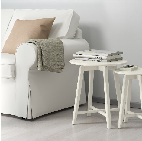 BỘ 2 BÀN KRAGSTA IKEA - TRẮNG