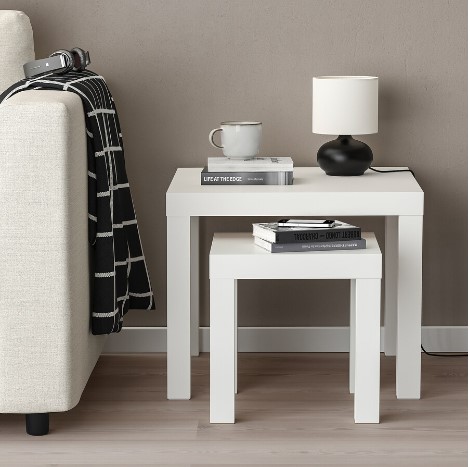 BỘ 2 BÀN LACK IKEA - TRẮNG