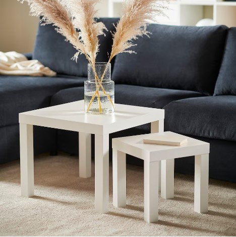 BỘ 2 BÀN LACK IKEA - TRẮNG