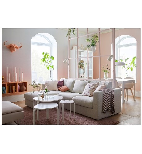 BỘ 2 BÀN SVALSTA IKEA - TRẮNG