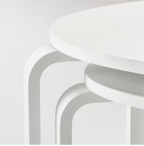 BỘ 2 BÀN SVALSTA IKEA - TRẮNG