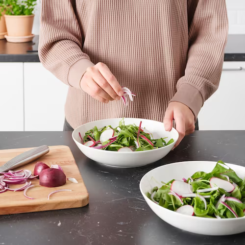 BỘ 2 ĐĨA SÂU LÒNG FRÖJDEFULL IKEA - TRẮNG 23 cm