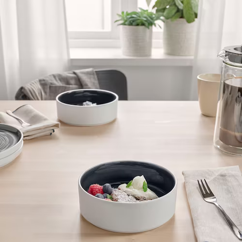 BỘ 2 TÔ OMBONAD IKEA - XÁM ĐẬM 15 cm