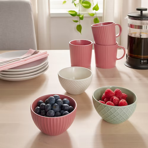 BỘ 3 BÁT SỨ KEJSERLIG IKEA - NHIỀU MÀU 10 cm