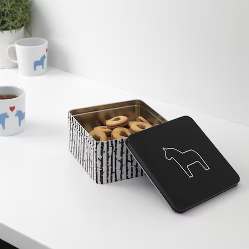 BỘ 3 HỘP CÓ NẮP HÄSTHAGE IKEA- NHIỀU MÀU