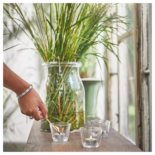 BỘ 30 NẾN THƠM HEDERSAM IKEA - XANH 3.5 giờ