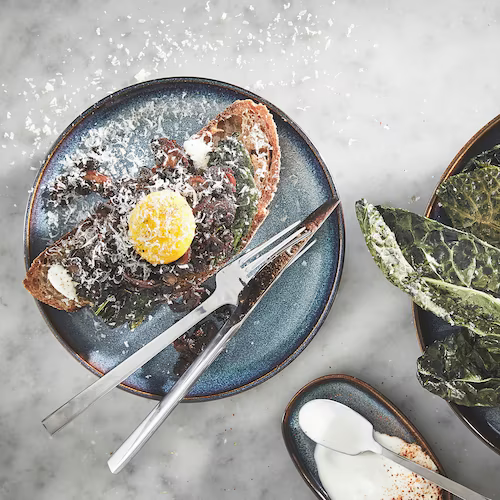 BỘ 4 ĐĨA NÔNG LÒNG GLADELIG IKEA - XANH LAM 25 cm