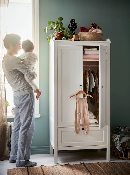 BỘ 5 MÓC TREO QUẦN ÁO CHO BÉ HÄNGA IKEA - GỖ SỒI