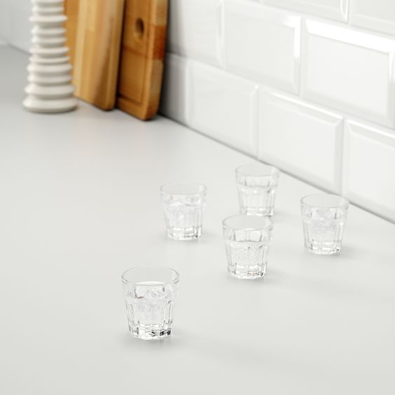 BỘ 6 LY THỦY TINH 50ML POKAL IKEA