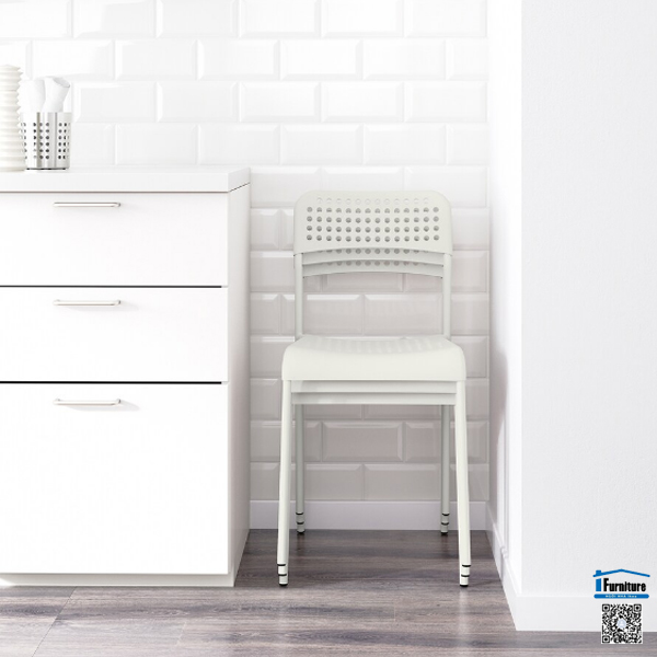 BỘ BÀN 2 GHẾ MELLTORP / ADDE HEJHOME IKEA - Màu trắng 75x75 cm