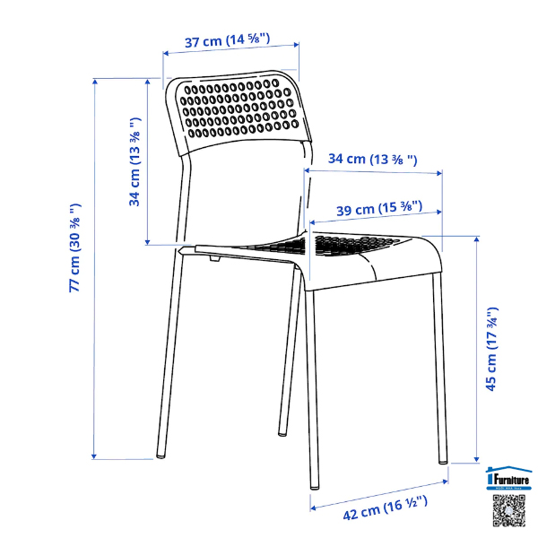 BỘ BÀN 2 GHẾ MELLTORP / ADDE HEJHOME IKEA - Màu trắng 75x75 cm
