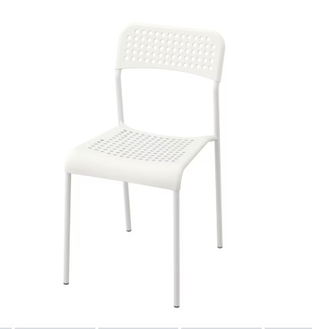 BỘ BÀN 4 GHẾ MELLTORP / ADDE IKEA - TRẮNG 125x75 cm