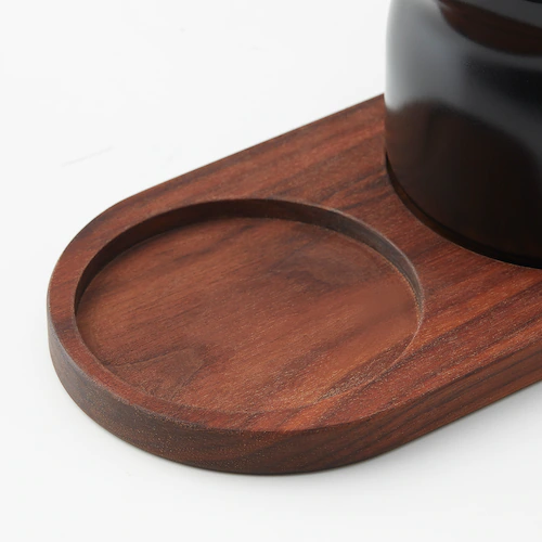 BỘ 3 LỌ GIA VỊ CÓ KHAY HULDHET IKEA - ĐEN