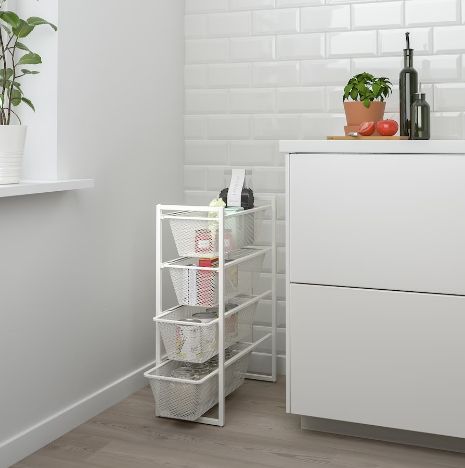 BỘ KHUNG GIỎ MAU LƯU TRỮ KONAXEL IKEA - TRẮNG 25 x51x70 cm