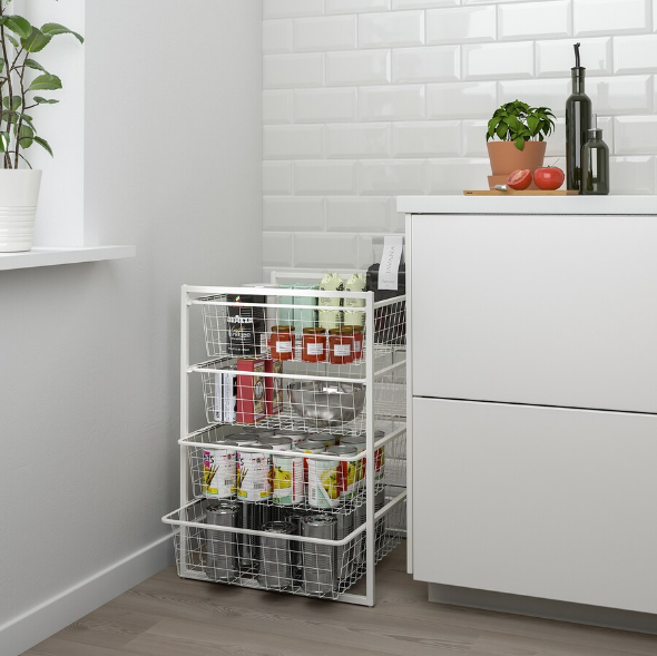 BỘ KHUNG GIỎ LƯU TRỮ JONAXEL IKEA - TRẮNG 50x51x70 cm