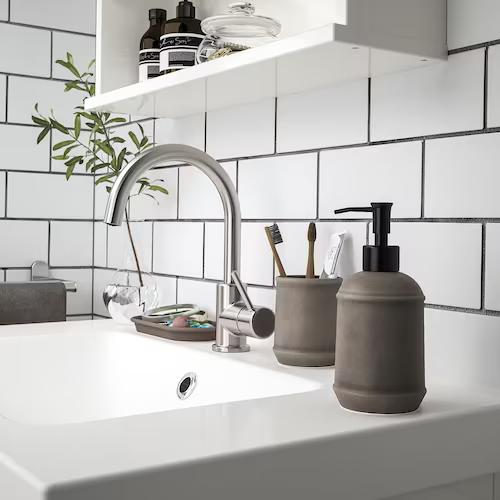 BỘ 3 PHỤ KIỆN PHÒNG TẮM TVÅLSJÖN IKEA - NÂU