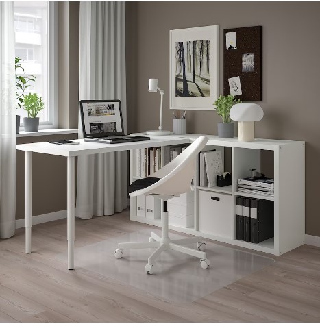 COMBO BỘ BÀN VÀ KỆ VĂN PHÒNG KALLAX / LAGKAPTEN IKEA - TRẮNG 77x159x147 cm