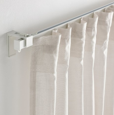 BỘ ĐƯỜNG RAY TREO RÈM ĐƠN VIDGA IKEA - TRẮNG 140 cm