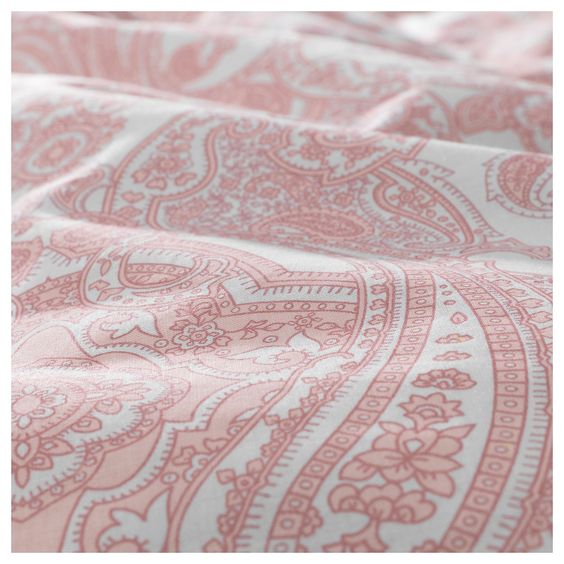 BỘ VỎ CHĂN GỐI JÄTTEVALLMO IKEA - HỒNG NHẠT  200x230 / 50x80 cm