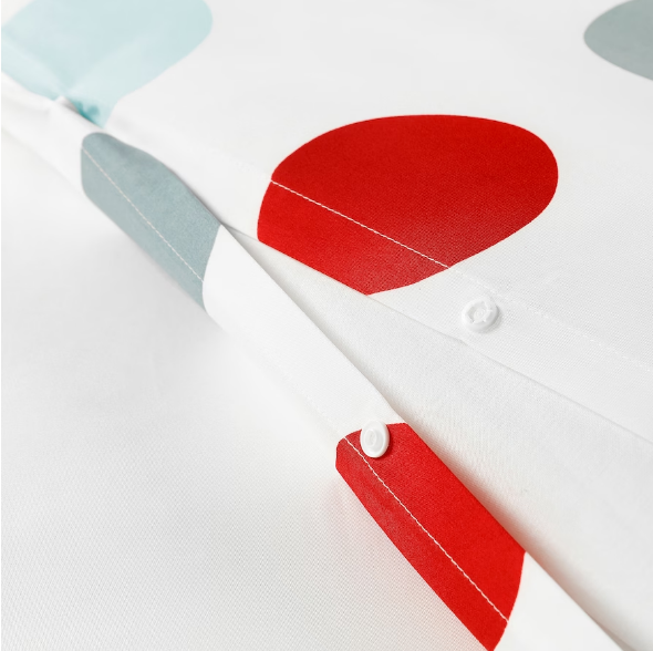 BỘ VỎ GỐI VÀ KHĂN TRẢI GIƯỜNG BRUKSVARA IKEA - CHẤM BI 150x200cm