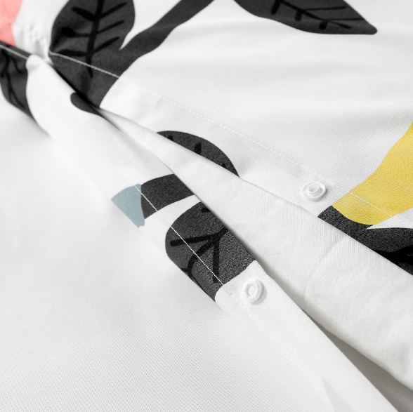 BỘ VỎ GỐI VÀ KHĂN TRẢI GIƯỜNG BRUKSVARA IKEA - HOA NHỀU MÀU 150x200cm