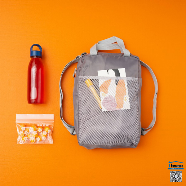 BALO PIVRING IKEA - Màu xám nhạt (24x8x34 cm / 9 l)