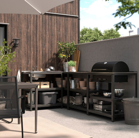 BỒN RỬA VÀ LÒ NƯỚNG NGOÀI TRỜI GRILLSKÄR IKEA 258x147 cm