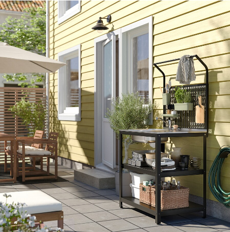 BỒN RỬA NGOÀI TRỜI GRILLSKÄR IKEA 86x61x176 cm