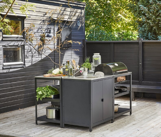 BỒN RỬA VÀ LÒ NƯỚNG NGOÀI TRỜI GRILLSKÄR IKEA 344x61cm