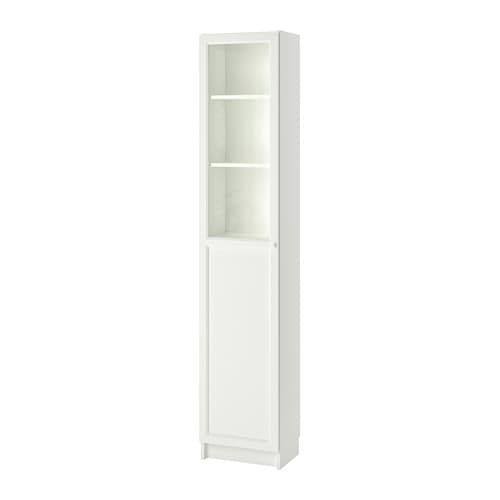 CÁNH CỬA 1 KHOANG KÍNH OXBERG IKEA - TRẮNG 40 x 192 cm