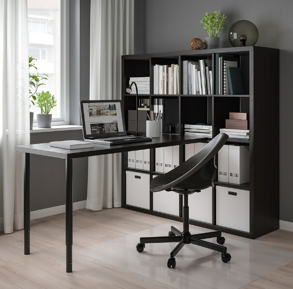 CHÂN BÀN CÓ ĐIỀU CHỈNH OLOV IKEA - ĐEN