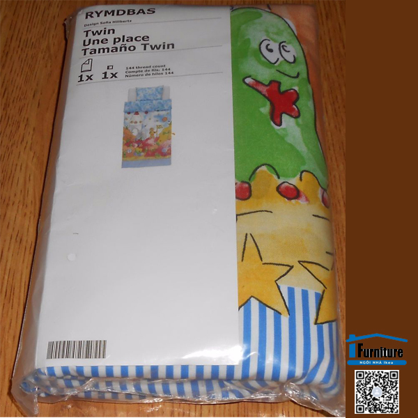BỘ VỎ CHĂN, GỐI RYMDBAS IKEA (hàng chính hãng)