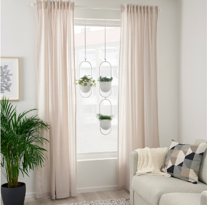 CHẬU TRỒNG CÂY TREO CHILISTRÅN IKEA - TRẮNG 12 cm